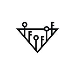 logo with security theme. for companies engaged in technology or other fields