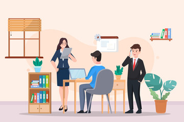 Parent working form home,warm family,positive feeling,