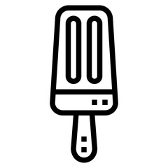 ice pop line icon style