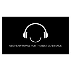 Headphones experience intro symbol design