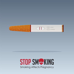 May 31st World No Tobacco Day. No Smoking Day awareness poster. Stop smoke campaign. 
