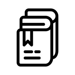 book icon or logo isolated sign symbol vector illustration - high-quality black style vector icons
