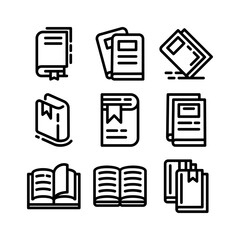 book icon or logo isolated sign symbol vector illustration - high-quality black style vector icons
