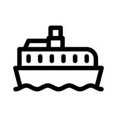 cruise icon or logo isolated sign symbol vector illustration - high-quality black style vector icons
