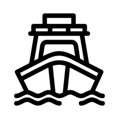 cruise icon or logo isolated sign symbol vector illustration - high-quality black style vector icons
