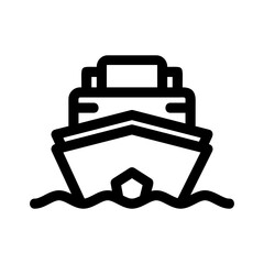 cruise icon or logo isolated sign symbol vector illustration - high-quality black style vector icons
