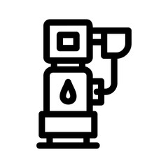 Fototapeta premium gas station icon or logo isolated sign symbol vector illustration - high-quality black style vector icons 