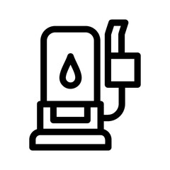 gas station icon or logo isolated sign symbol vector illustration - high-quality black style vector icons
