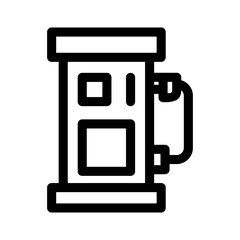 gas station icon or logo isolated sign symbol vector illustration - high-quality black style vector icons
