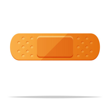 orange bandage plaster isolated clip art preview