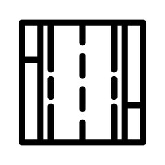 road icon or logo isolated sign symbol vector illustration - high-quality black style vector icons
