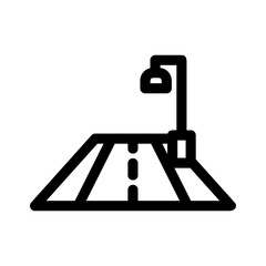 road icon or logo isolated sign symbol vector illustration - high-quality black style vector icons
