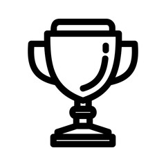 trophy icon or logo isolated sign symbol vector illustration - high-quality black style vector icons
