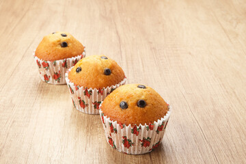 Delicious Vanilla Muffins with choco chips

