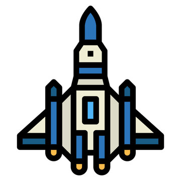 Ramjet filled outline icon style