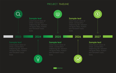 timeline diagram business infographic template circle element Modern 5 step timeline infographics diagram, presentation infographic vector.