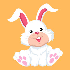 Fototapeta na wymiar Cute bunny cartoon