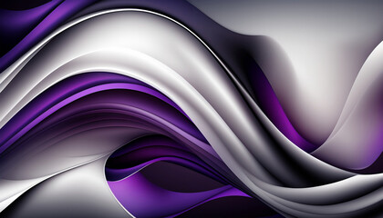 abstract purple wave background, Generative AI