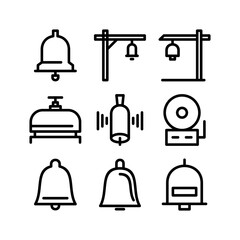 bell icon or logo isolated sign symbol vector illustration - high quality black style vector icons
