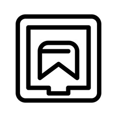 bookmark icon or logo isolated sign symbol vector illustration - high quality black style vector icons
