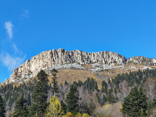 Fototapeta premium Autumn in the mountains. Rocky Mountains.