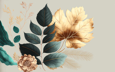 Watercolor rose flower abstract art on light orange background. Delicate floral watercolor pattern, floral pattern for textile and background. Abstract art background vector. Luxury minimal style.