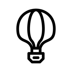 hot air balloon icon or logo isolated sign symbol vector illustration - high quality black style vector icons
