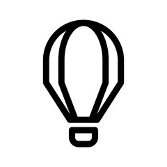 Obraz premium hot air balloon icon or logo isolated sign symbol vector illustration - high quality black style vector icons 