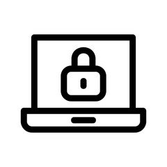 lock icon or logo isolated sign symbol vector illustration - high quality black style vector icons
