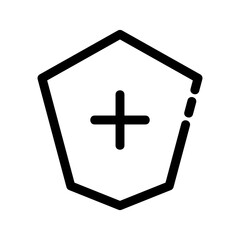 shield icon or logo isolated sign symbol vector illustration - high quality black style vector icons
