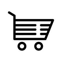 shopping cart icon or logo isolated sign symbol vector illustration - high quality black style vector icons
