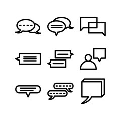 message icon or logo isolated sign symbol vector illustration - high quality black style vector icons
