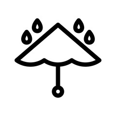 umbrella icon or logo isolated sign symbol vector illustration - high quality black style vector icons
