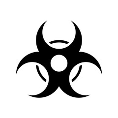 biological hazard icon or logo isolated sign symbol vector illustration - high quality black style vector icons
