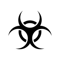 biological hazard icon or logo isolated sign symbol vector illustration - high quality black style vector icons

