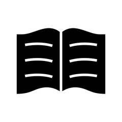book icon or logo isolated sign symbol vector illustration - high quality black style vector icons
