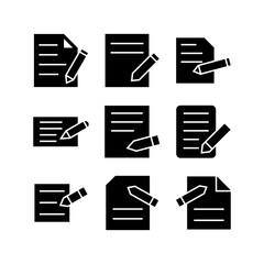 edit icon or logo isolated sign symbol vector illustration - high quality black style vector icons
