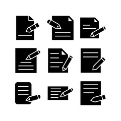 edit icon or logo isolated sign symbol vector illustration - high quality black style vector icons
