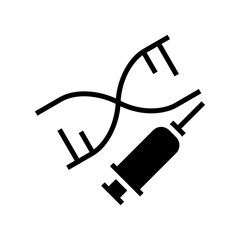 genetic modification icon or logo isolated sign symbol vector illustration - high quality black style vector icons
