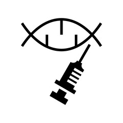 genetic modification icon or logo isolated sign symbol vector illustration - high quality black style vector icons
