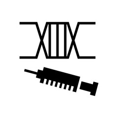 genetic modification icon or logo isolated sign symbol vector illustration - high quality black style vector icons
