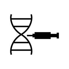 genetic modification icon or logo isolated sign symbol vector illustration - high quality black style vector icons
