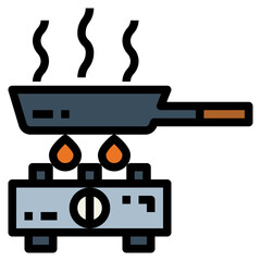 cooking filled outline icon style