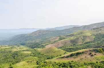 Fototapeta na wymiar Kuduremukh mountain range, India