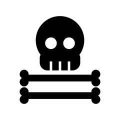 skull of death icon or logo isolated sign symbol vector illustration - high quality black style vector icons
