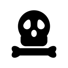 skull of death icon or logo isolated sign symbol vector illustration - high quality black style vector icons
