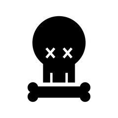 skull of death icon or logo isolated sign symbol vector illustration - high quality black style vector icons

