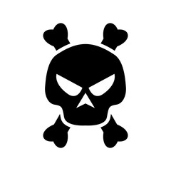 skull of death icon or logo isolated sign symbol vector illustration - high quality black style vector icons
