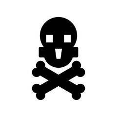 skull of death icon or logo isolated sign symbol vector illustration - high quality black style vector icons
