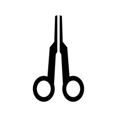 surgery scissors icon or logo isolated sign symbol vector illustration - high quality black style vector icons
